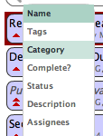 Filter options for Tickets