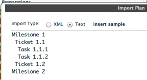 Import - Text or XML