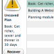 Recover Unsaved Project Plans