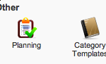 Planning module administration links under activeCollab Admin