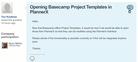Post image for Manage your Basecamp Project Templates using PlannerX now