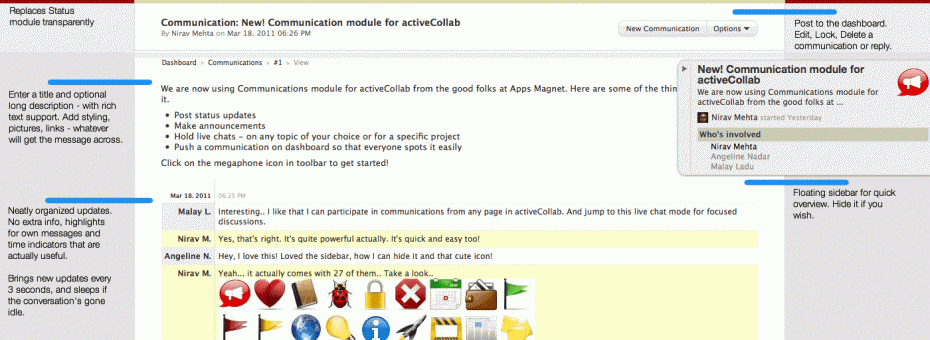 communication-view-page Live Chat View
