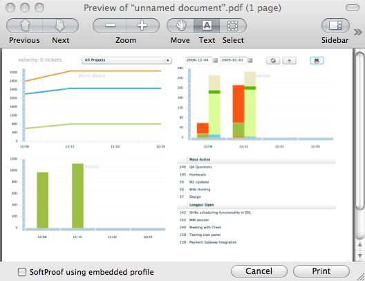 You can now print your reports