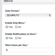 Configuration Options for Planning Module