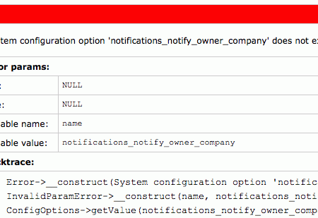 System configuration option 