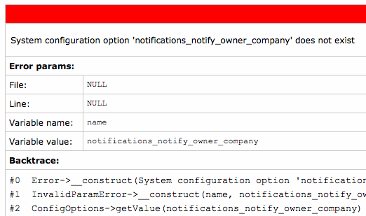 System configuration option 