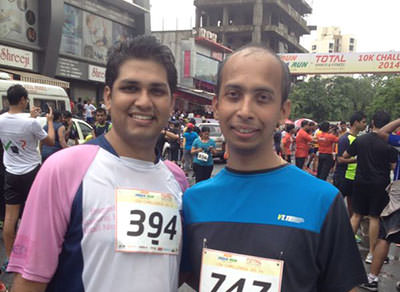 After a 10k run with Nirav