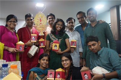 Diwali celebrations in office