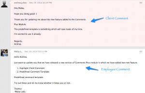 Customer Comments- New Look