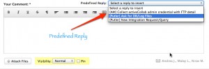 creating predefined comment-template